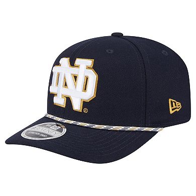 Men's New Era Navy Notre Dame Fighting Irish Game Day Multi-Rope 9SEVENTY Stretch-Snap Hat