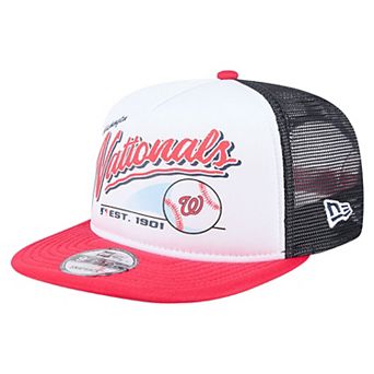 Youth��New Era White Washington Nationals Retro 9FIFTY Snapback Hat