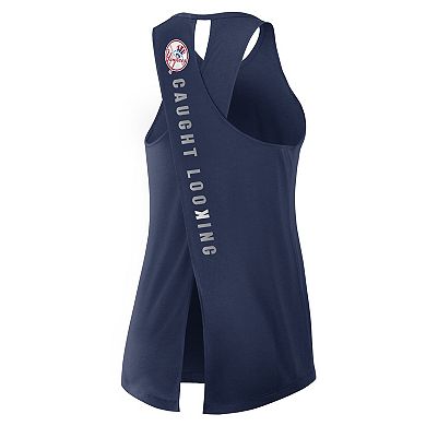 Women's Nike Navy New York Yankees Crisscross Performance Tank Top