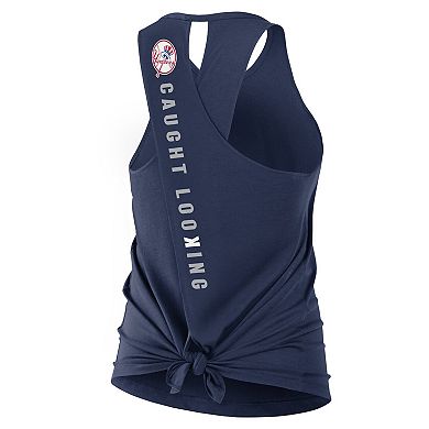 Women's Nike Navy New York Yankees Crisscross Performance Tank Top