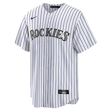 Men's Nike White Colorado Rockies #1 Dad Home Replica Jersey