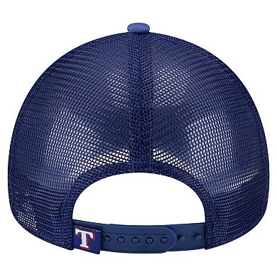 Toddler New Era White/Royal Texas Rangers Painted A-Frame 9FORTY Trucker Adjustable Hat