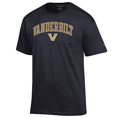 Men's�Champion Black Vanderbilt Commodores Arched Logo T-Shirt