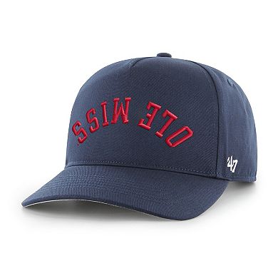 Men's '47 Navy Ole Miss Rebels Flip Script Hitch Adjustable Hat