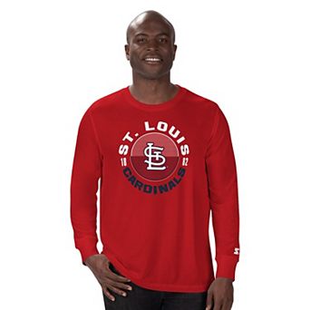 Men's Starter Red St. Louis Cardinals Halftime Long Sleeve T-Shirt