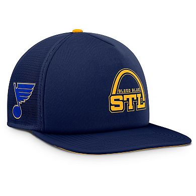 Men's Fanatics Navy St. Louis Blues Rink Hometown Snapback Hat