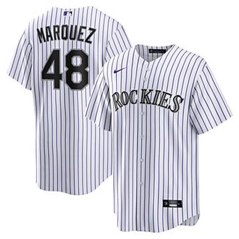 Men's Nike German Marquez White Colorado Rockies Home Replica Jersey