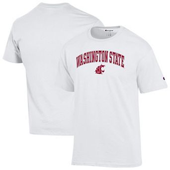 Men's Champion White Washington State Cougars Arched Logo T-Shirt