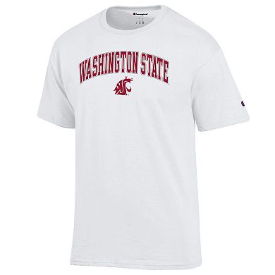 Men's Champion White Washington State Cougars Arched Logo T-Shirt