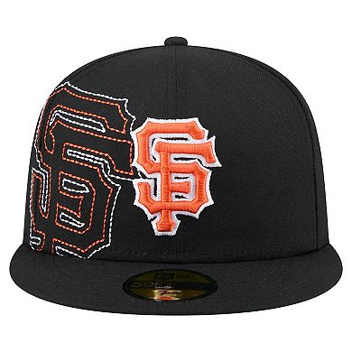 Men's New Era Black San Francisco Giants Yarn Stitch 59FIFTY Fitted Hat