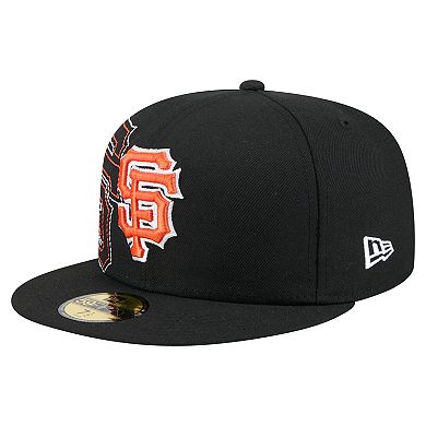 Men's New Era Black San Francisco Giants Yarn Stitch 59FIFTY Fitted Hat