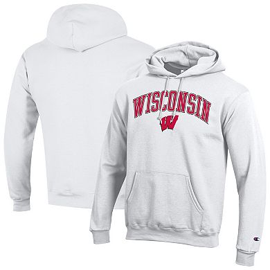 Men's Wisconsin Badgers Arched Logo Fleece Pullover Hoodie
