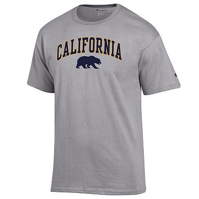 Men's Champion Heather Gray Cal Bears Arched Logo T-Shirt