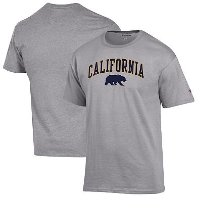 Men's Champion Heather Gray Cal Bears Arched Logo T-Shirt