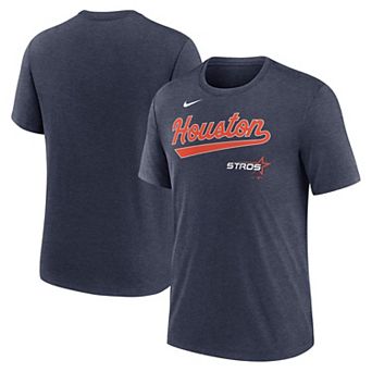 Men's Nike Heather Navy Houston Astros 2025 City Connect Tri-Blend T-Shirt