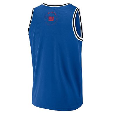 Men's Fanatics Royal New York Giants Elements Future Ground Jersey Tank Top