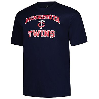 Men's Profile Navy Minnesota Twins Big & Tall Heart & Soul T-Shirt