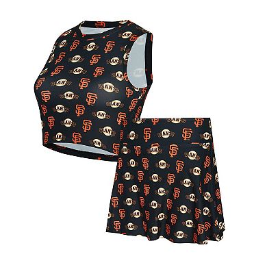 Women's Concepts Sport Black San Francisco Giants Knit Tank Top & Skort Set