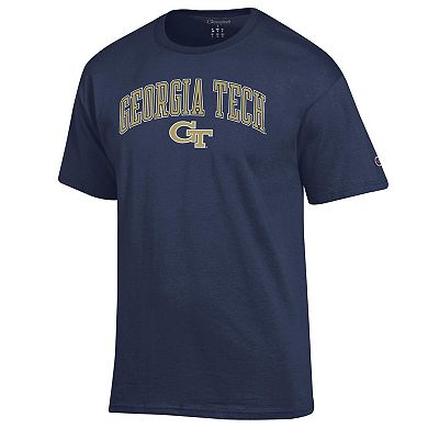 Men's Champion Navy Georgia Tech Yellow Jackets Arch Over Logo T-Shirt