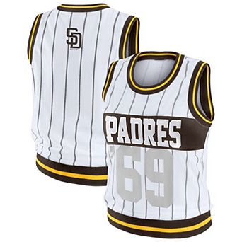Women's WEAR by Erin Andrews White San Diego Padres Sporty Tank Top