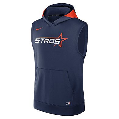 Men's Nike Navy Houston Astros 2025 City Connect Performance Sleeveless Pullover Hoodie