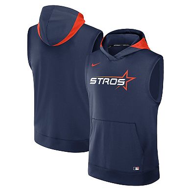 Men's Nike Navy Houston Astros 2025 City Connect Performance Sleeveless Pullover Hoodie