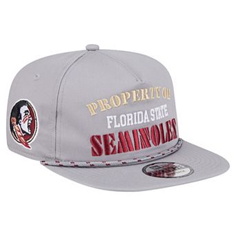 Men's New Era Gray Florida State Seminoles Golfer Vintage Adjustable Hat