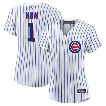 Women's Nike White Chicago Cubs #1 Mom Home Replica Jersey