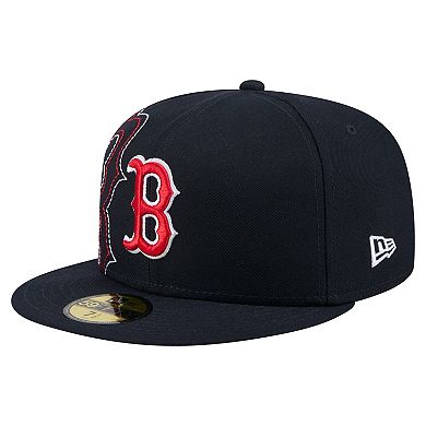 Men's New Era Navy Boston Red Sox Yarn Stitch 59FIFTY Fitted Hat