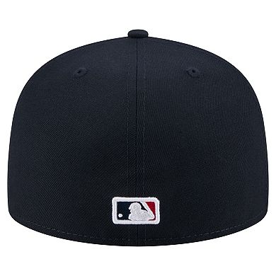 Men's New Era Navy Boston Red Sox Yarn Stitch 59FIFTY Fitted Hat