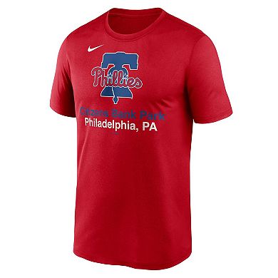 Men's Nike Red Philadelphia Phillies Stadium Legend Performance T-Shirt