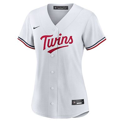 Women's Nike White Minnesota Twins #1 Bride Home Replica Jersey