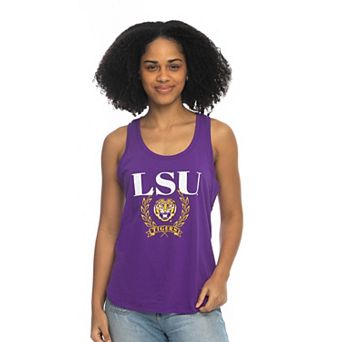Women's ZooZatz Purple LSU Tigers Everyday Tri-Blend Tank Top