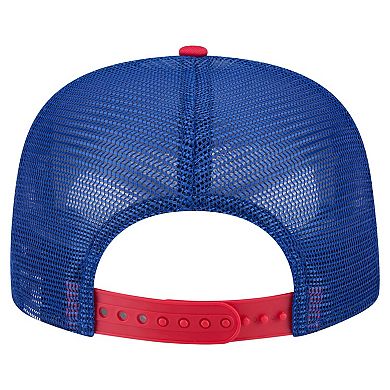 Men's New Era White/Red Chicago Cubs Retro Script Trucker 9FIFTY Snapback Hat