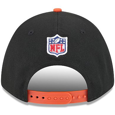 Men's New Era Black/Orange Cincinnati Bengals 2025 NFL Draft 9FORTY A-Frame M-Crown Adjustable Hat