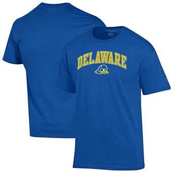 Men's Champion Royal Delaware Fightin' Blue Hens Arch Over Logo T-Shirt