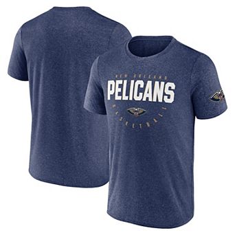 Men's Heather Navy New Orleans Pelicans Block Practice Performance T-Shirt