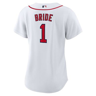 Women's Nike White Boston Red Sox #1 Bride Home Replica Jersey