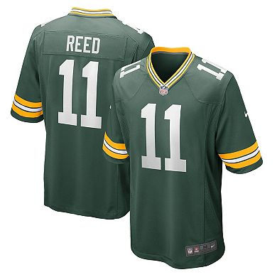 Men's Nike Jayden Reed Green Green Bay Packers Game Jersey
