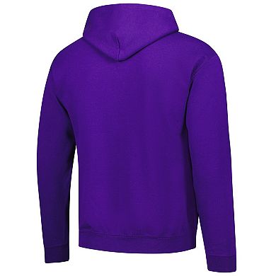 Men's Purple Kansas State Wildcats Logo Fleece Pullover Hoodie