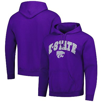 Men's Purple Kansas State Wildcats Logo Fleece Pullover Hoodie