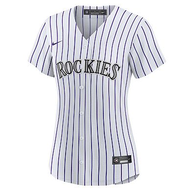 Women's Nike White Colorado Rockies #1 Mom Home Replica Jersey