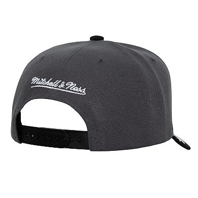 Men's Mitchell & Ness Gray/Black Vegas Golden Knights Underarch Two-Tone Pro Crown Snapback Hat