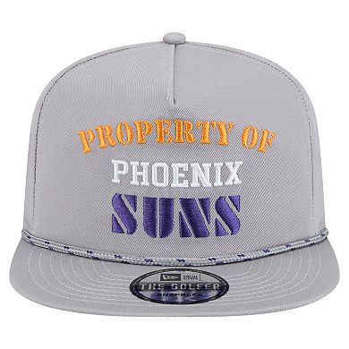 Men's New Era Gray Phoenix Suns Throwback Property Of Golfer Snapback Hat