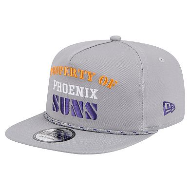 Men's New Era Gray Phoenix Suns Throwback Property Of Golfer Snapback Hat