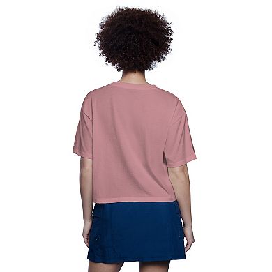 Women's Starter Pink Texas Rangers Play the Ball Boxy Cropped T-Shirt