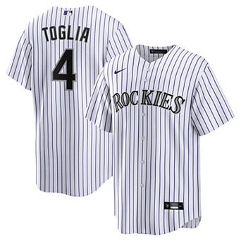Men's Nike Michael Toglia White Colorado Rockies Home Replica Jersey
