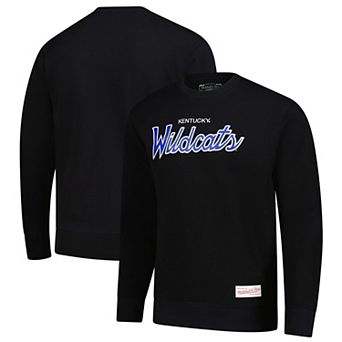 Men's Mitchell & Ness Black Kentucky Wildcats Elite Script Pullover Sweatshirt