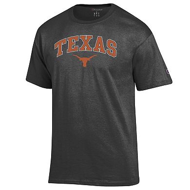 Men's Champion Charcoal Texas Longhorns Arch Over Logo T-Shirt