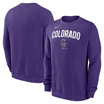 Men's Nike Purple Colorado Rockies Pullover Sweatshirt